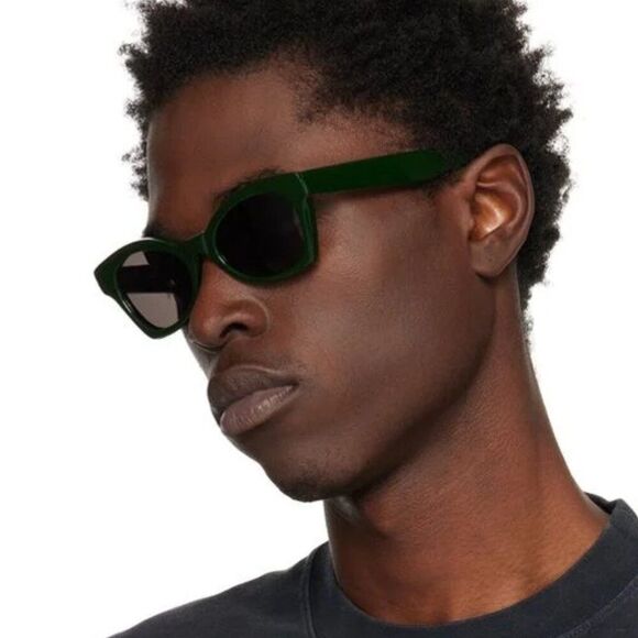 SALE! NEW Balenciaga BB0230S 006 Green Grey Cat Eye Women Sunglasses main image 6